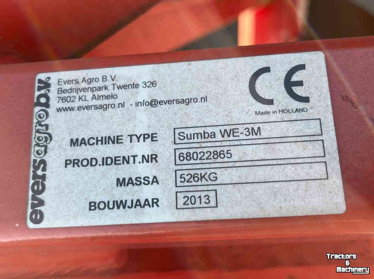 Tiefenlockerer Evers Sumba WE-3M woeler, woelpoot, vaste tand, diepwoeler, grondbewerking