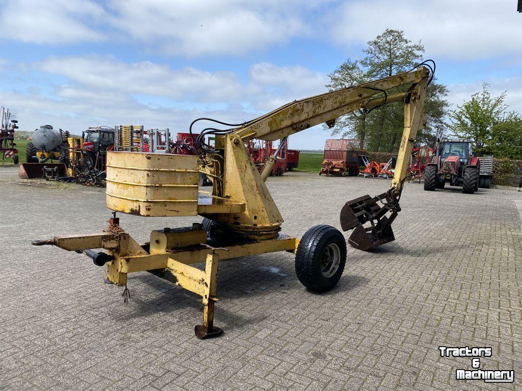 Bagger / Baggermaschine  Landbouwkraan getrokken