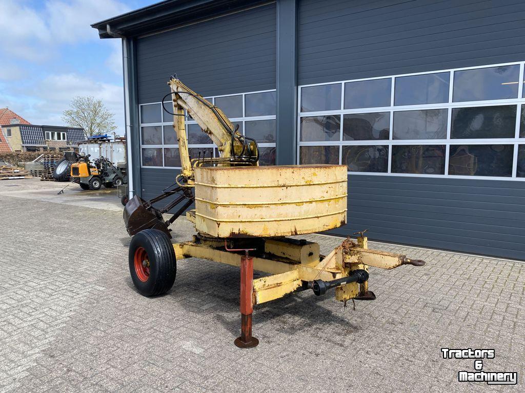 Bagger / Baggermaschine  Landbouwkraan getrokken