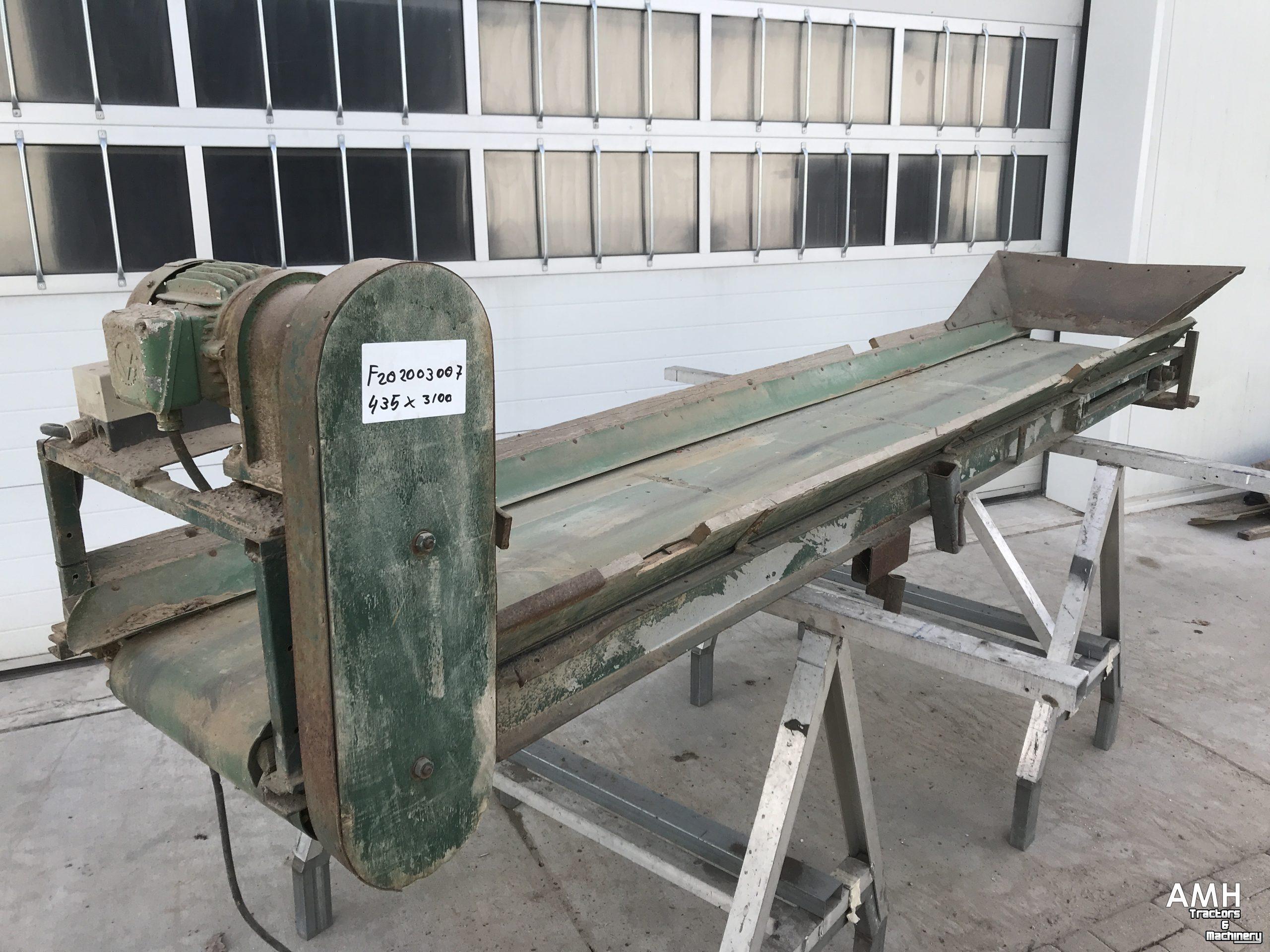 Förderband  Vlakke band 3100x435 TRANSPORTBAND VLAKKE BAND FLAT BELT CONVEYOR BELT FLACHBAND FÖRDERBAND