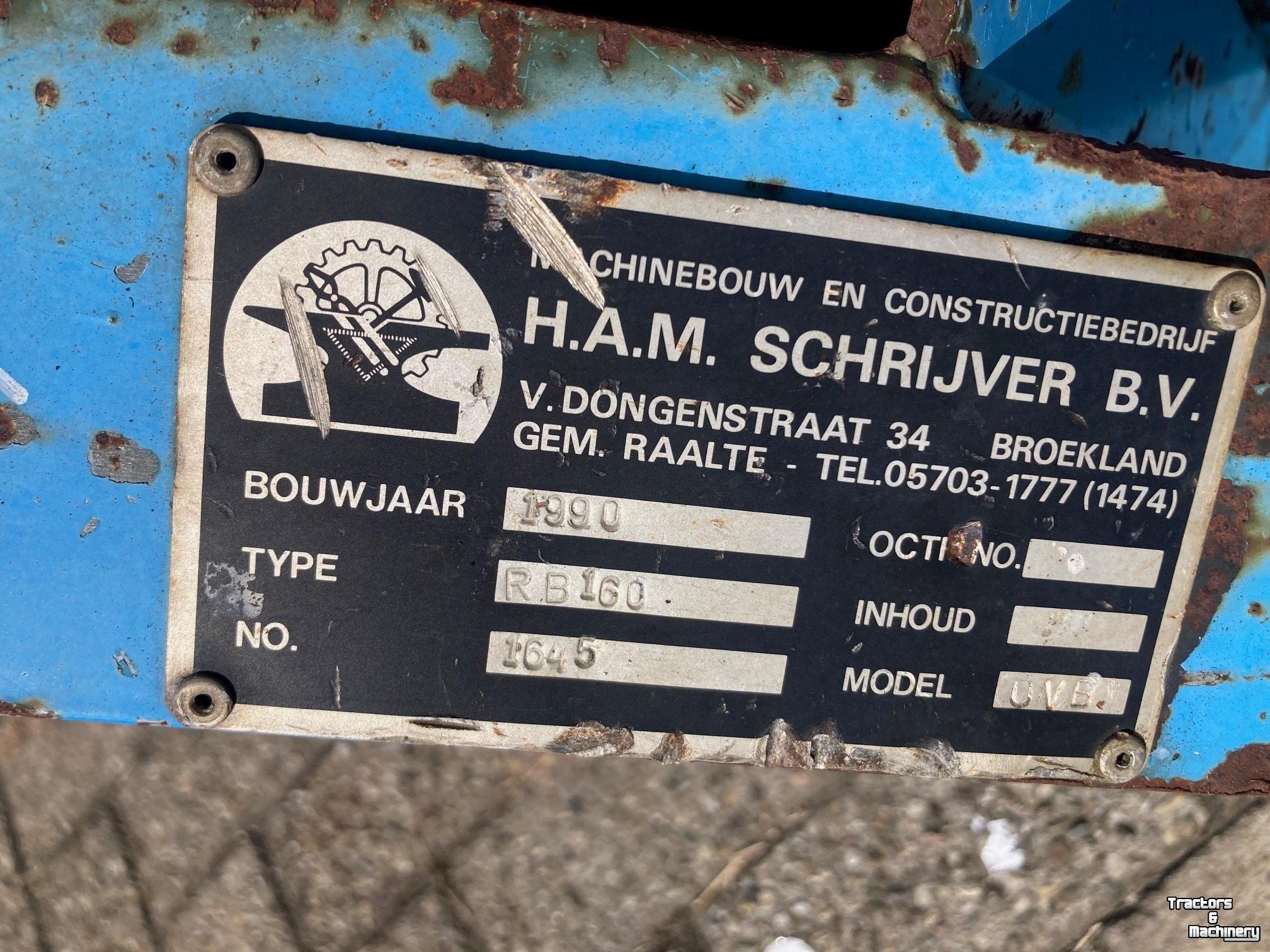 Kehrmaschine Schrijver aftakas veegmachine
