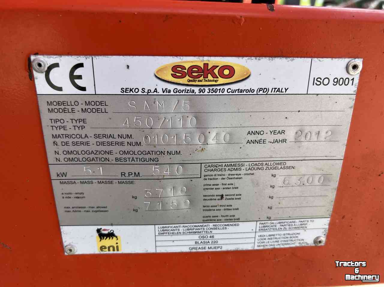 Futtermischwagen Horizontal Seko Samurai 5 450/110