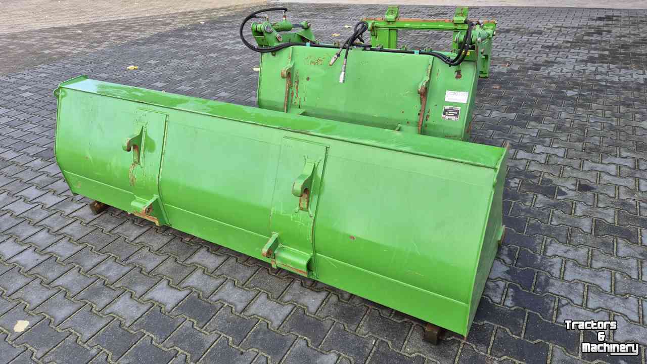 Frontlader-Schaufel John Deere Set van voorlader bak, mestgrijper en palletlepelbord, euro