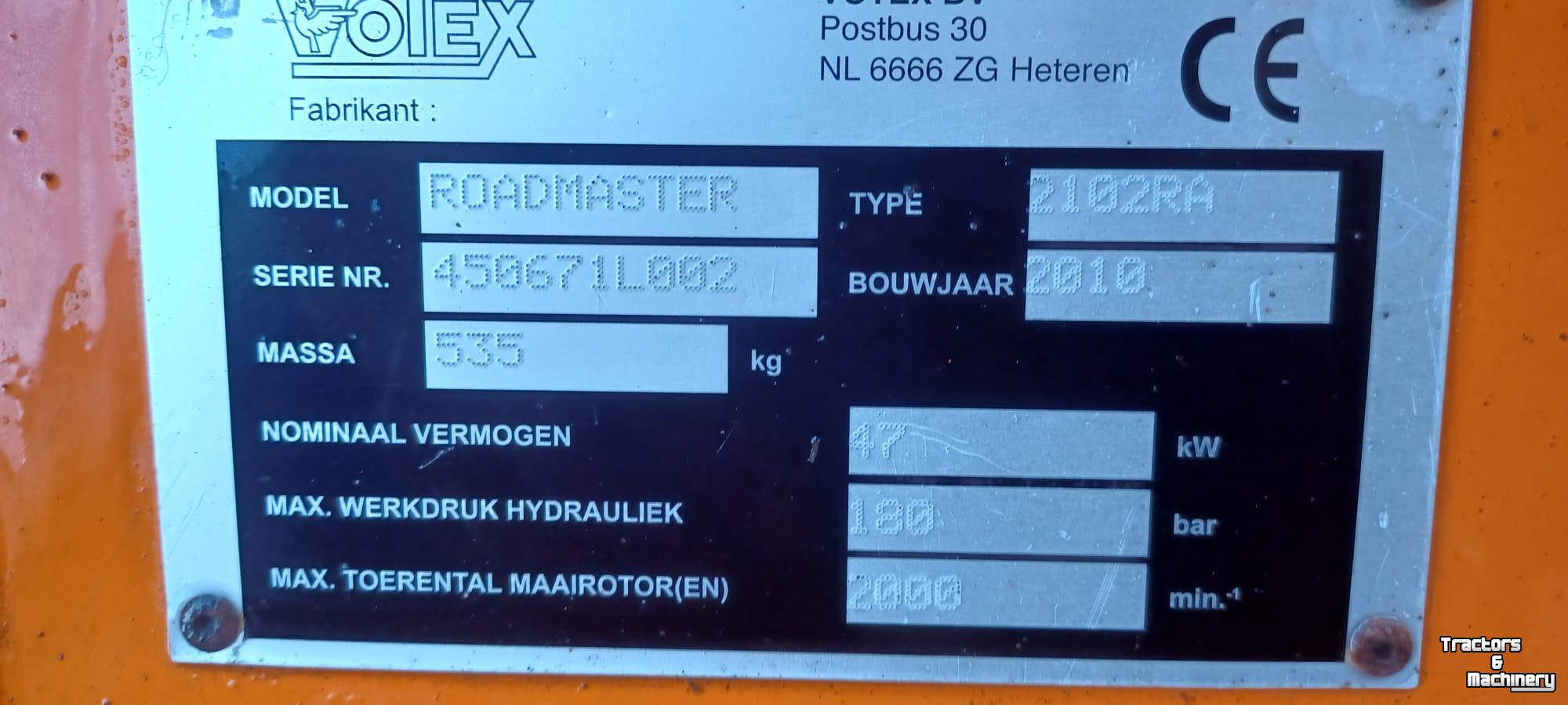 Schlegelmulchgeräte Votex rm2102ra