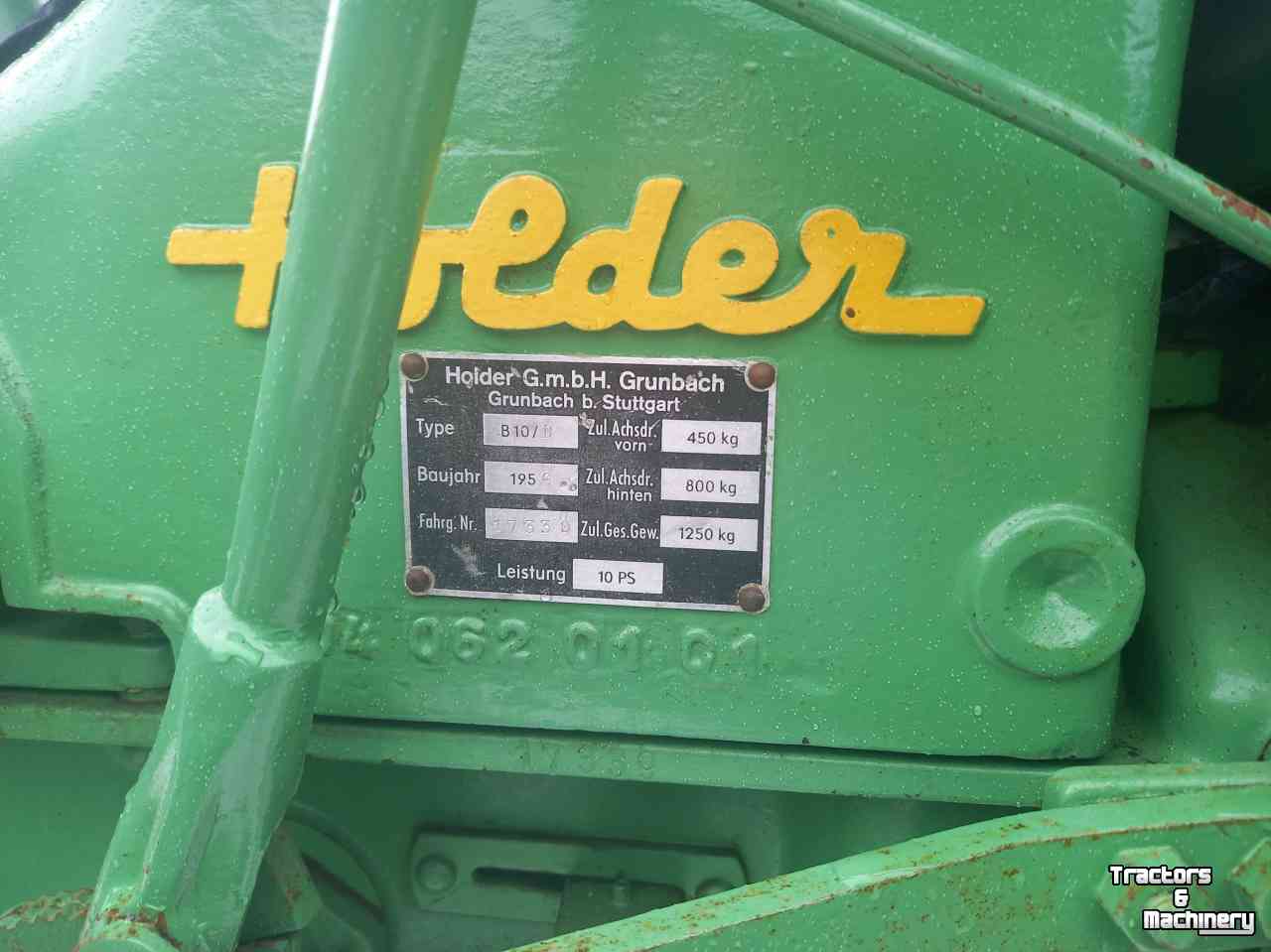 Schlepper / Traktoren Holder B10