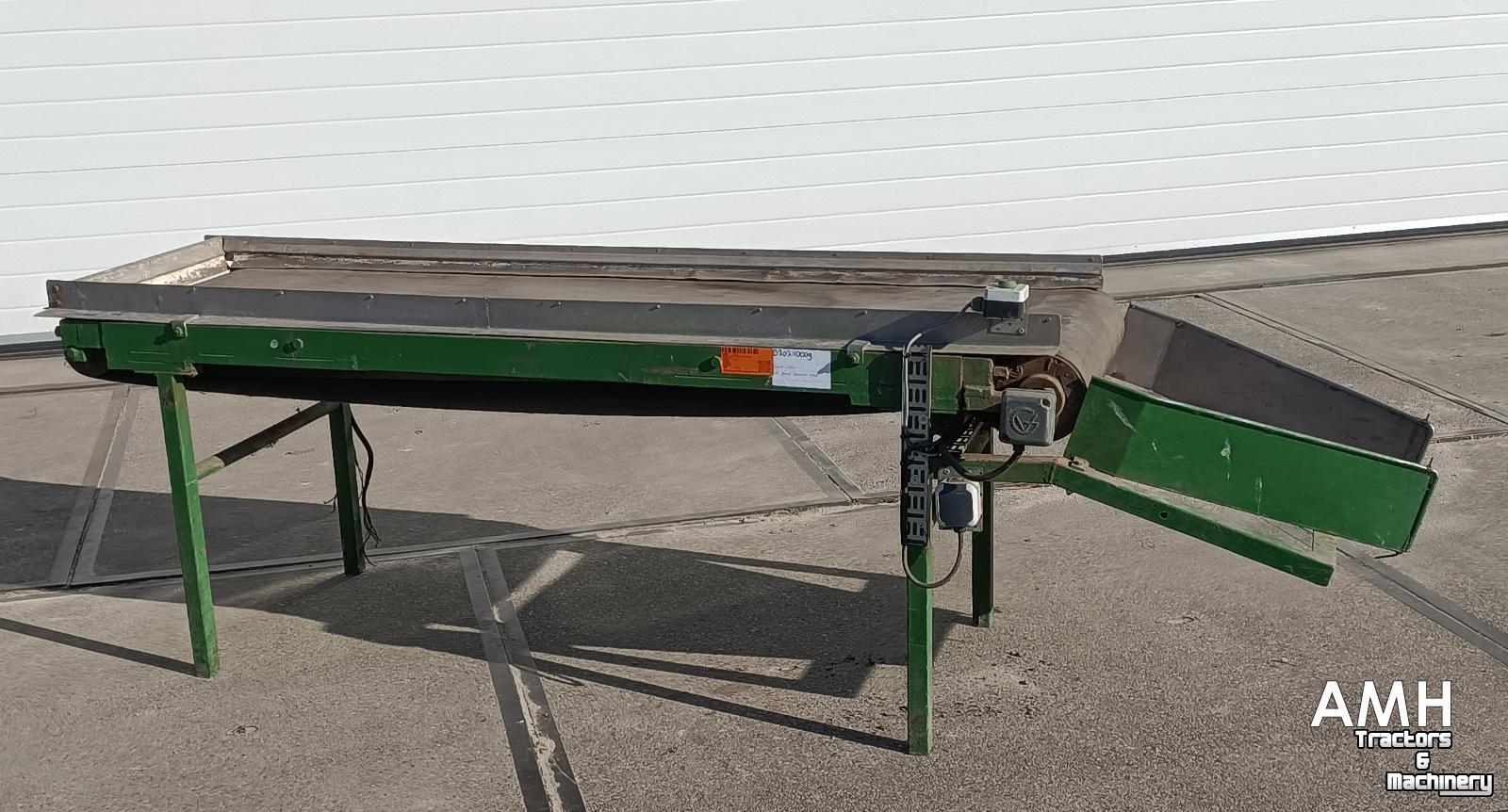 Förderband  Vlakke leesband 2100x600 LEESBAND TRANSPORTBAND VLAKKE BAND FLAT BELT INSPECTION CONVEYOR BELT FLACHBAND VERLESEBAND FÖRDERBAND