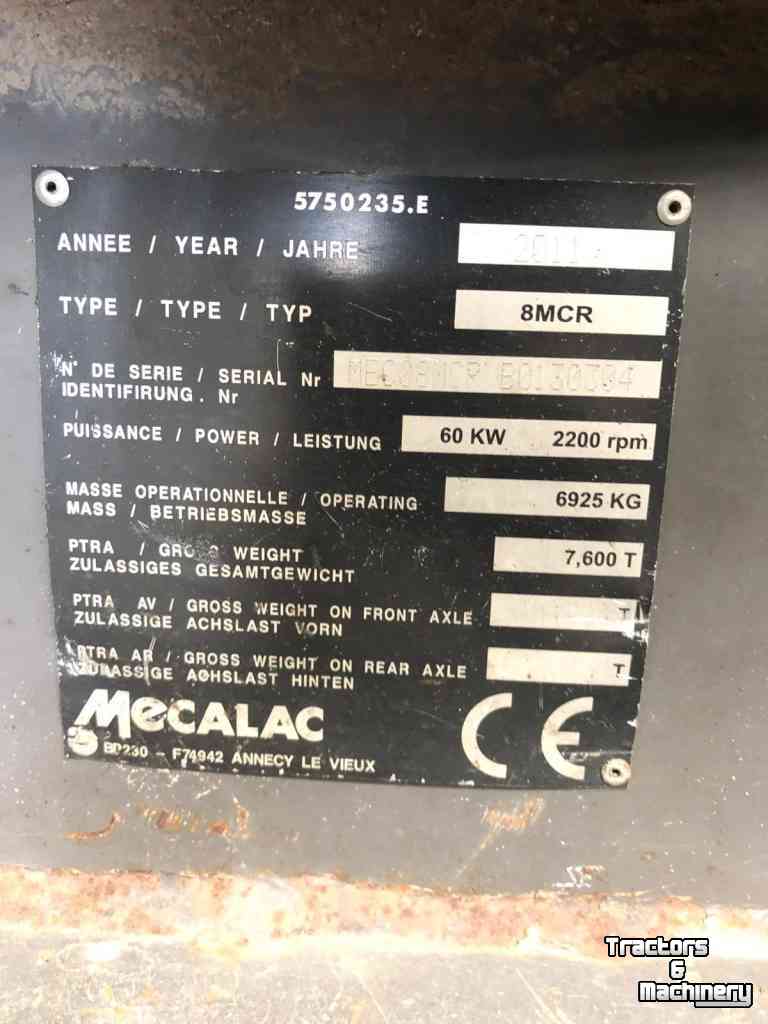 Raupenbagger Mecalac 8MCR graafmachine rupskraan rupsgraafmachine midigraver