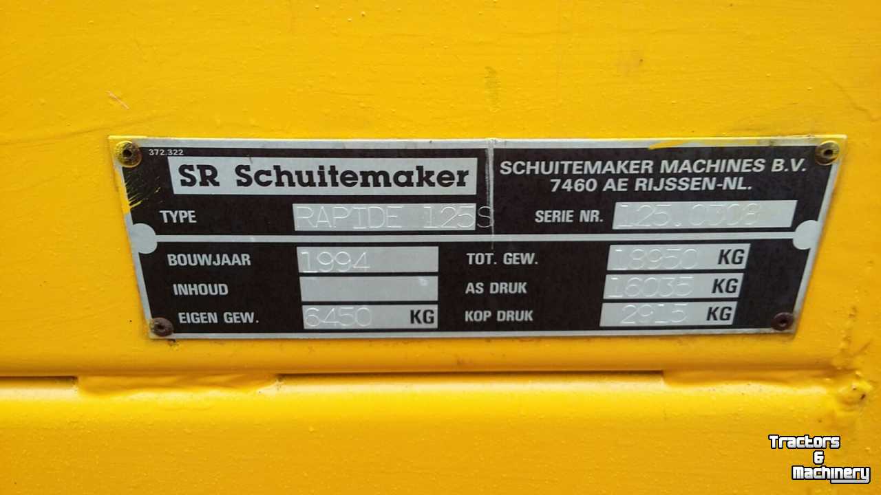 Lade- und Dosierwagen Schuitemaker Rapide 125