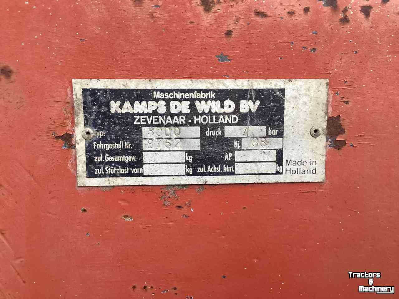 Gülletankwagen / Güllefässer Kaweco 8000 Mesttank