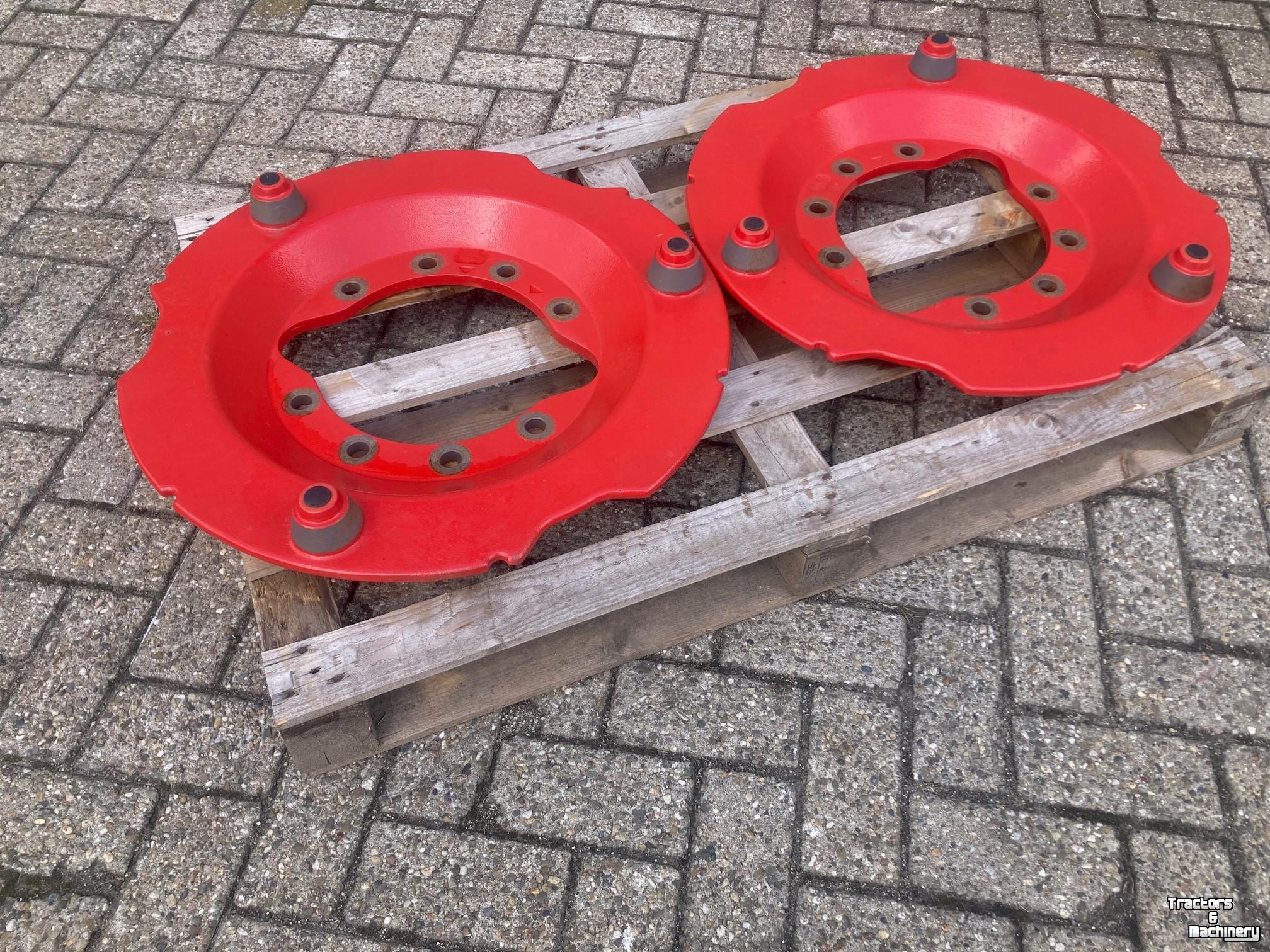 Schlepper / Traktor Fendt adapterplaten wielgewichten 10 gats