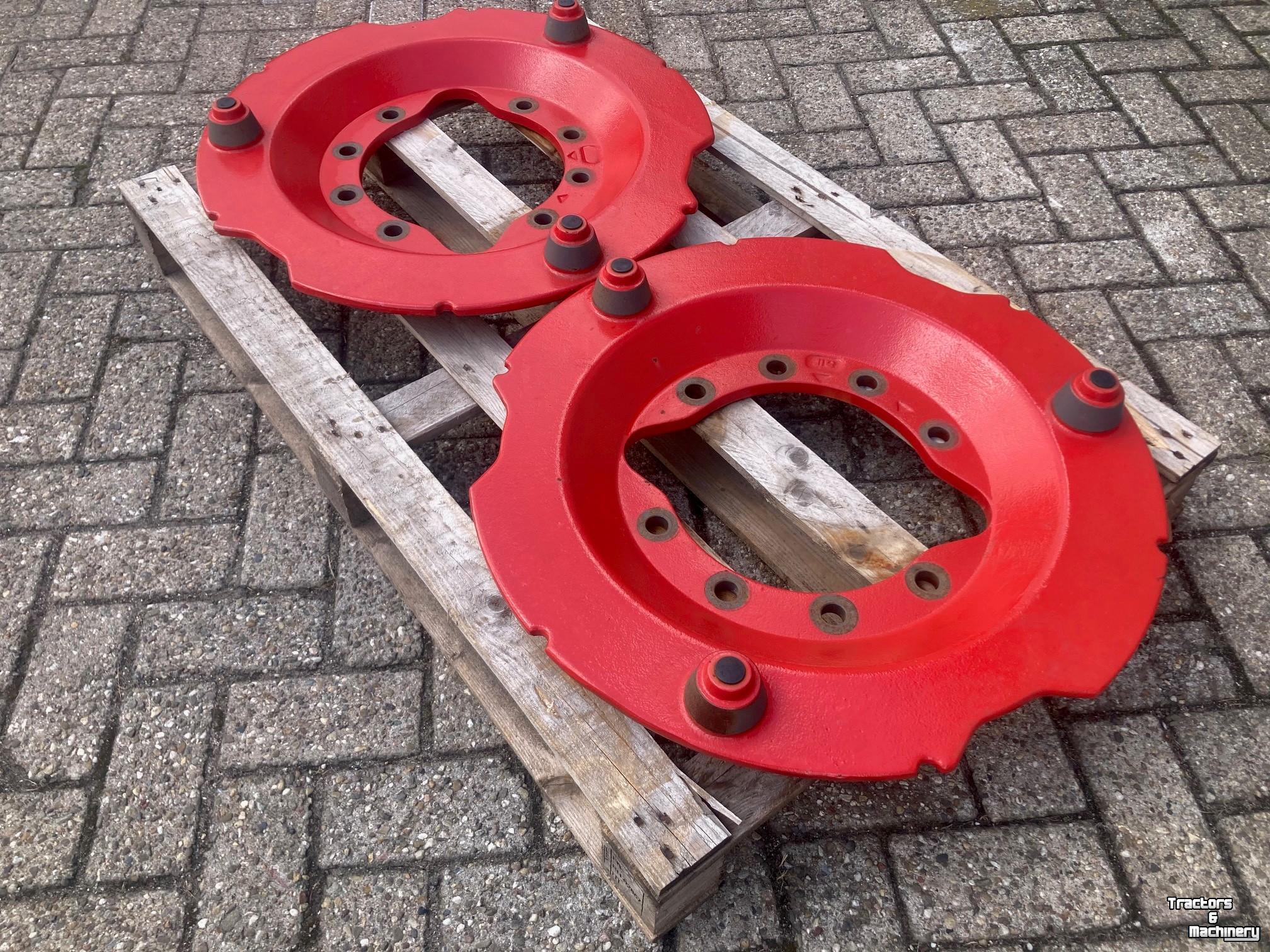 Schlepper / Traktor Fendt adapterplaten wielgewichten 10 gats