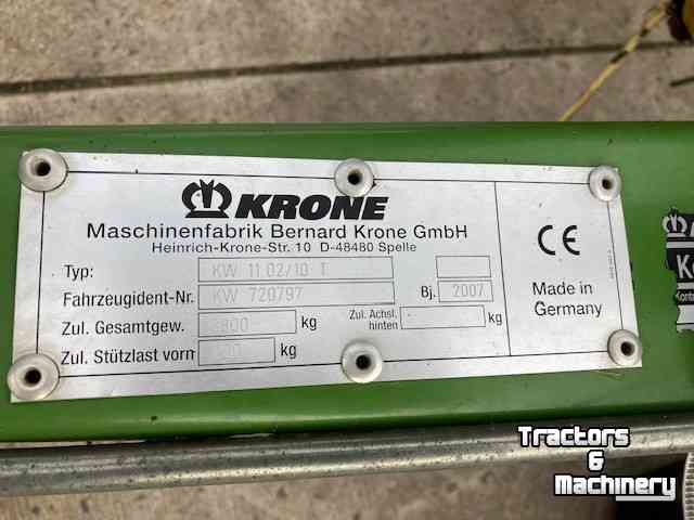Kreiselheuer Krone KW 11 02/10 T