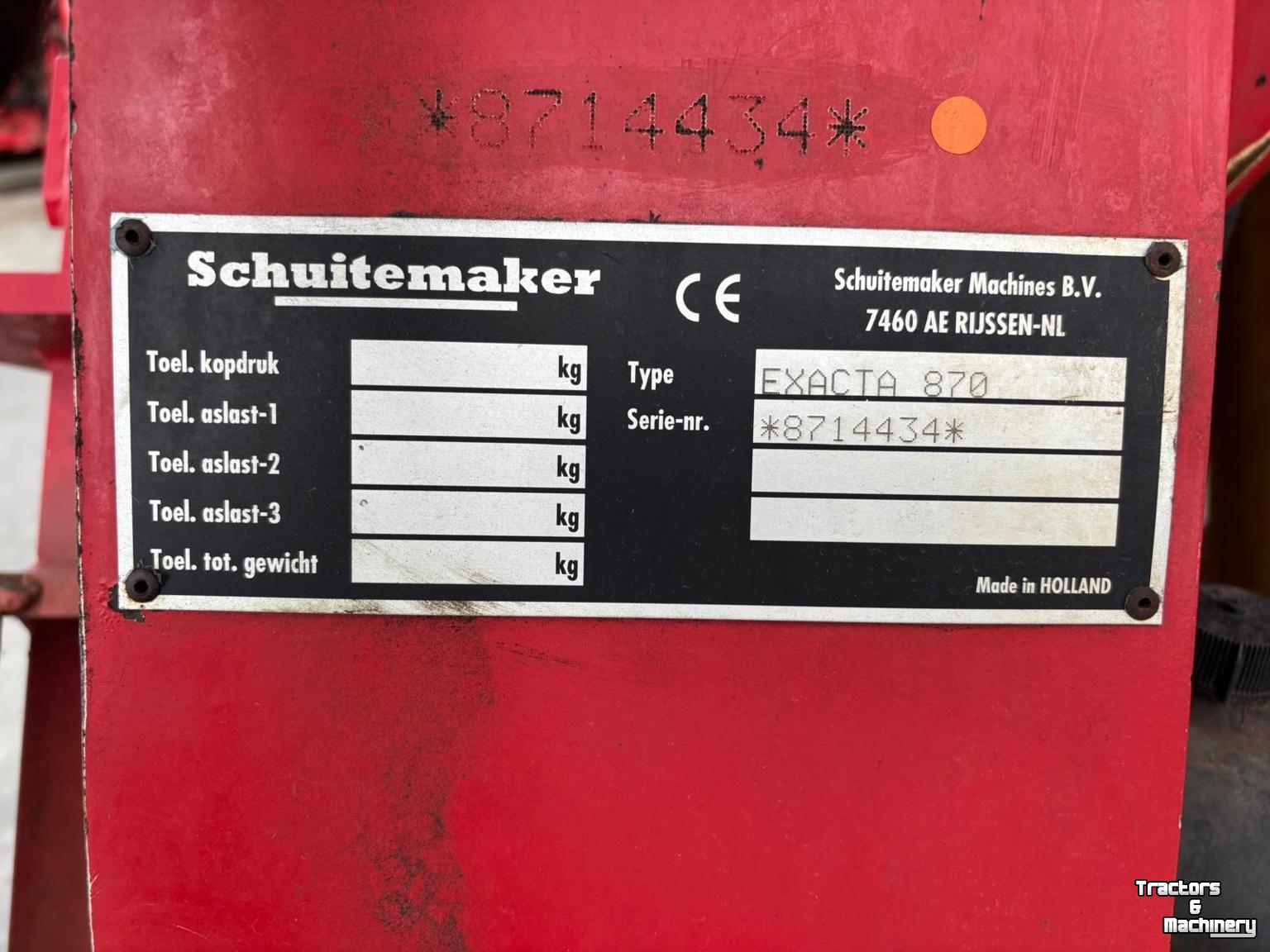 Grünlandinjektor Schuitemaker Exacta 870
