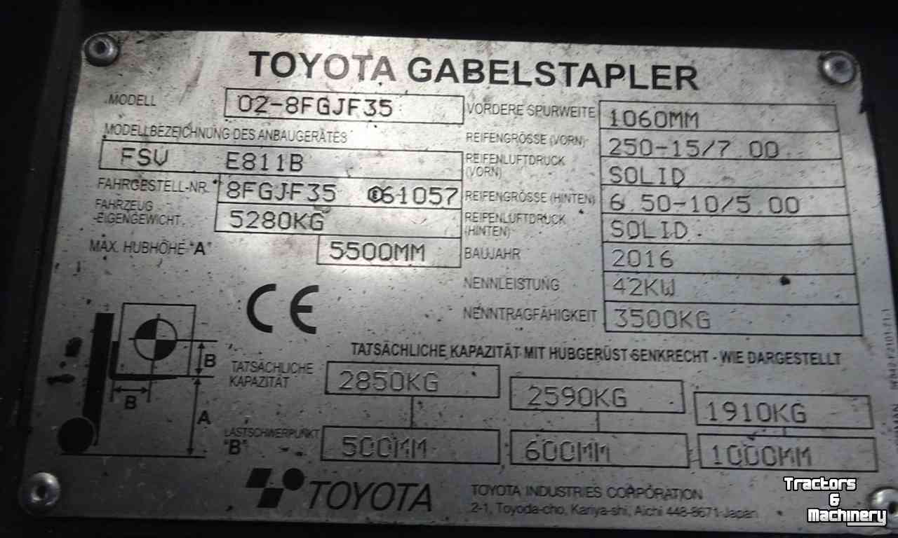 Gabelstapler Toyota 02-8FGJF35 Premium Heftruck
