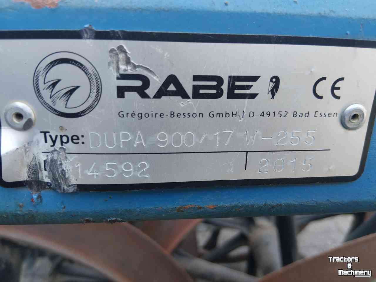 Untergrundpacker Rabe DUPA 900/17 W-255 45 graden Vorenpakker voor 5 schaar ploeg