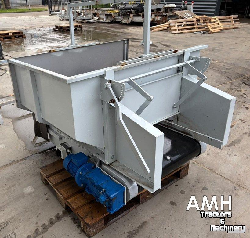 Förderband  1500X800 Bunker met uitvoerband, Feed hopper with discharge conveyor, Dosierbunker mit Austragsband