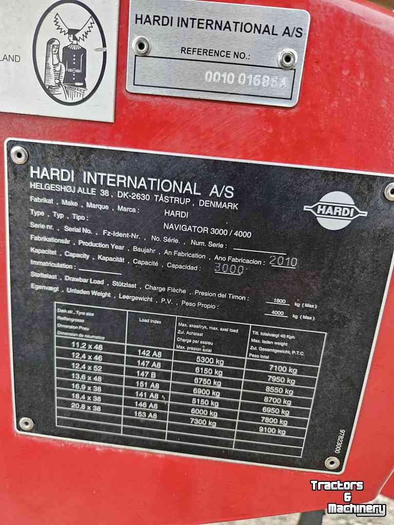 Anhängefeldspritze Hardi Navigator 3000 veldspuit, sproeimachine, gewasbescherming