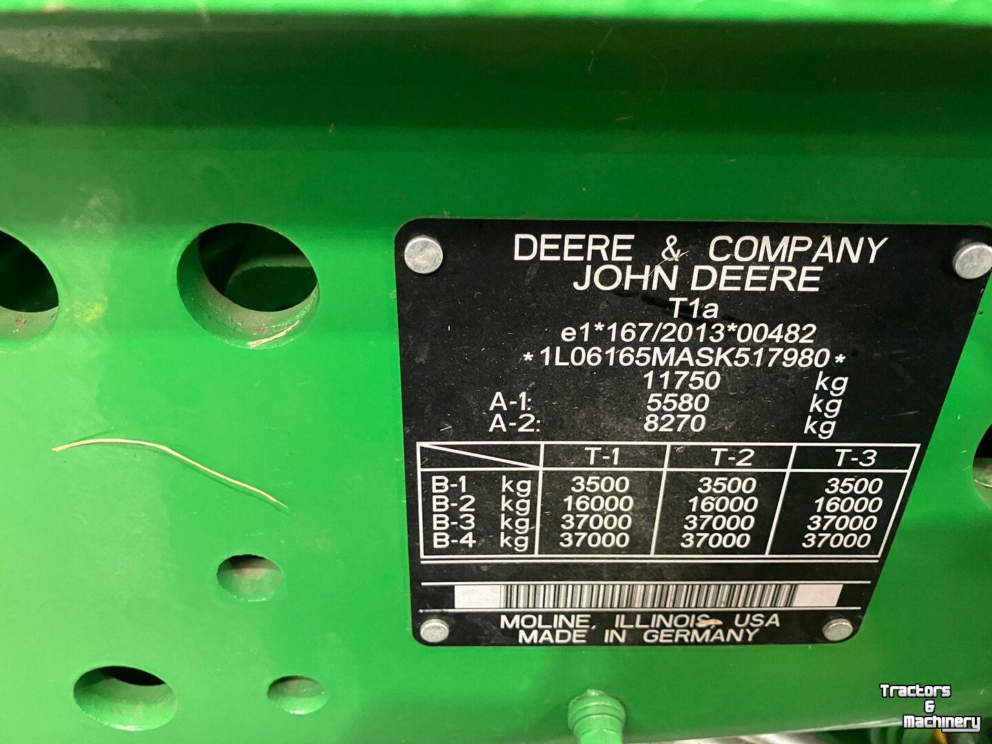 Schlepper / Traktor John Deere 6M 165