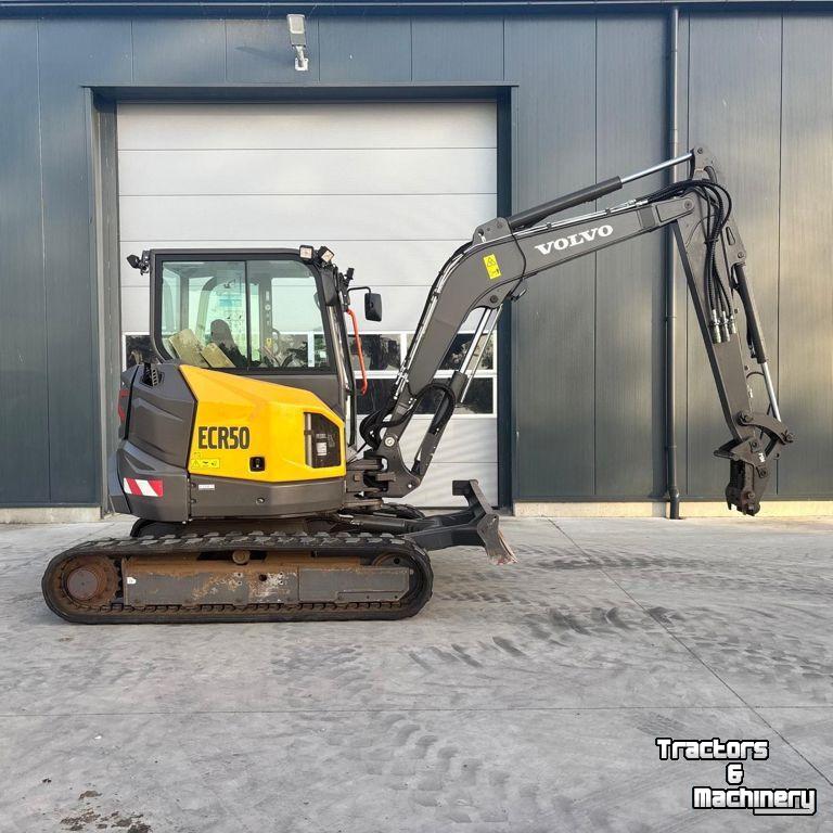 Minibagger Volvo ECR50F met Airco!!!