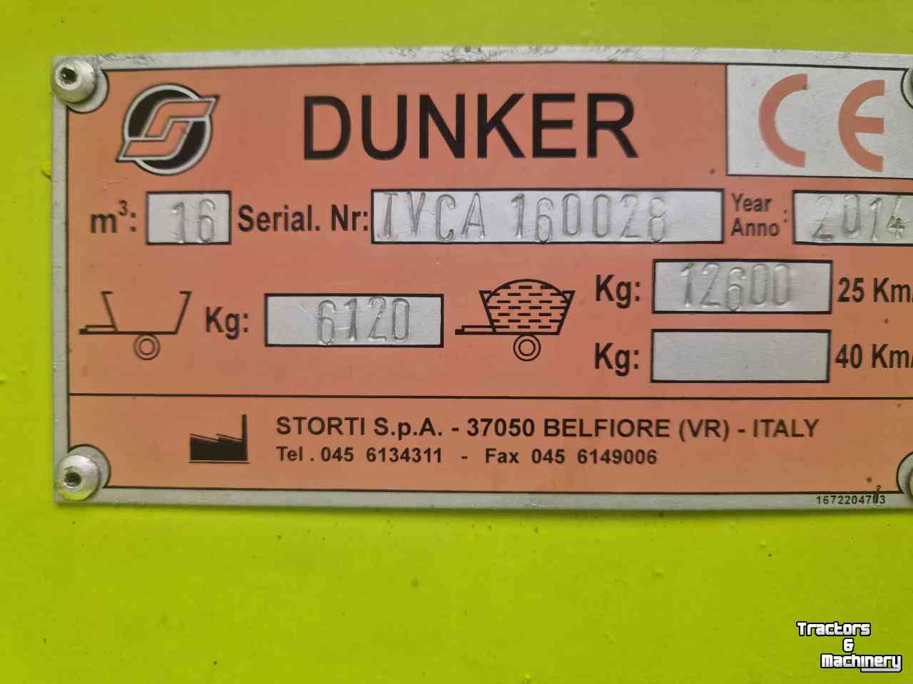 Futtermischwagen Storti T2-160 afvoerband achter