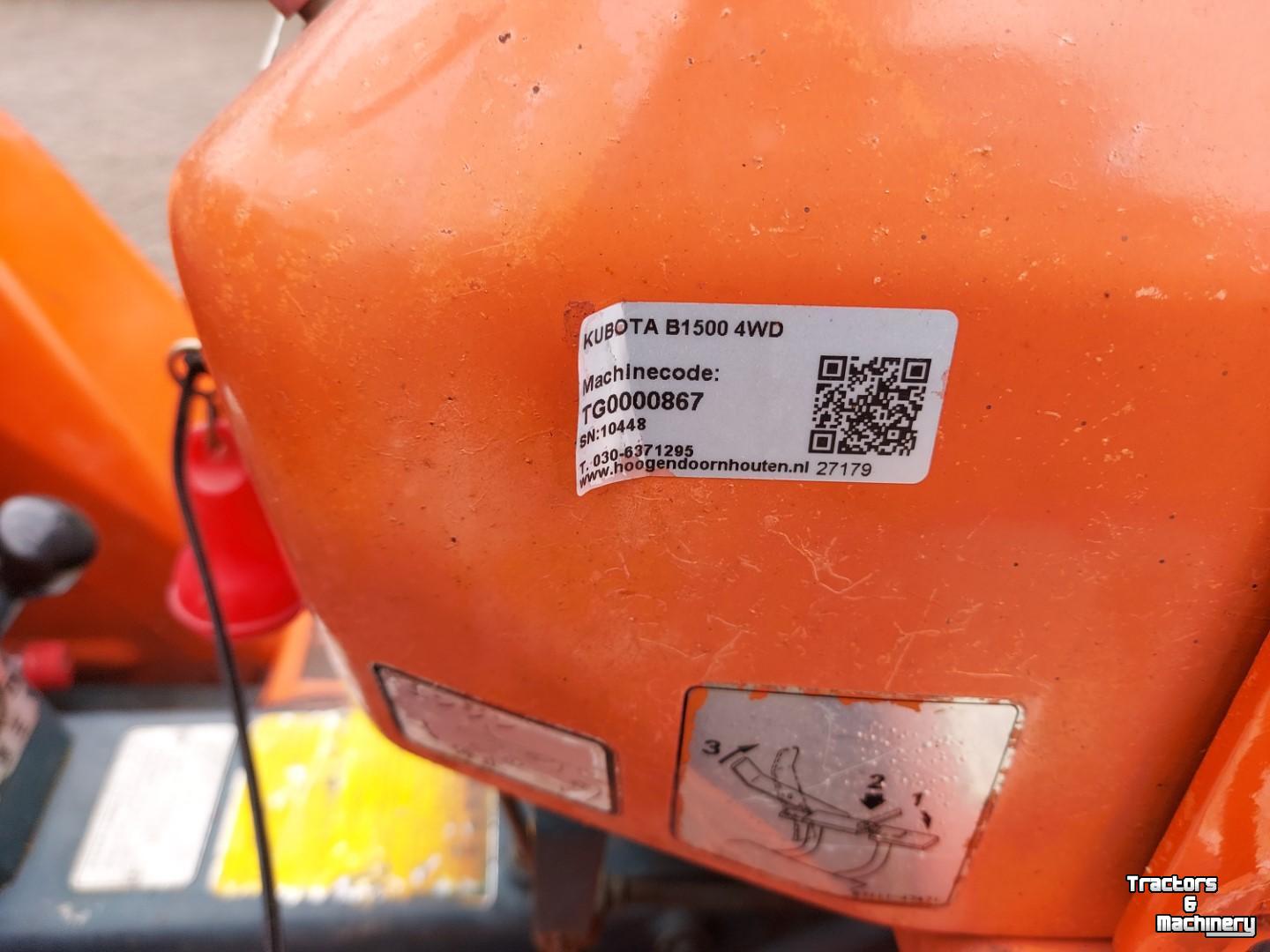 Obsttraktor Kubota B1500
