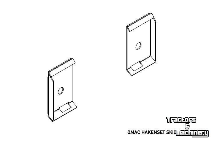 Diverse neue Teile Qmac HAKENSET: SKIDSTEER JCB MUSTANG BOBCAT