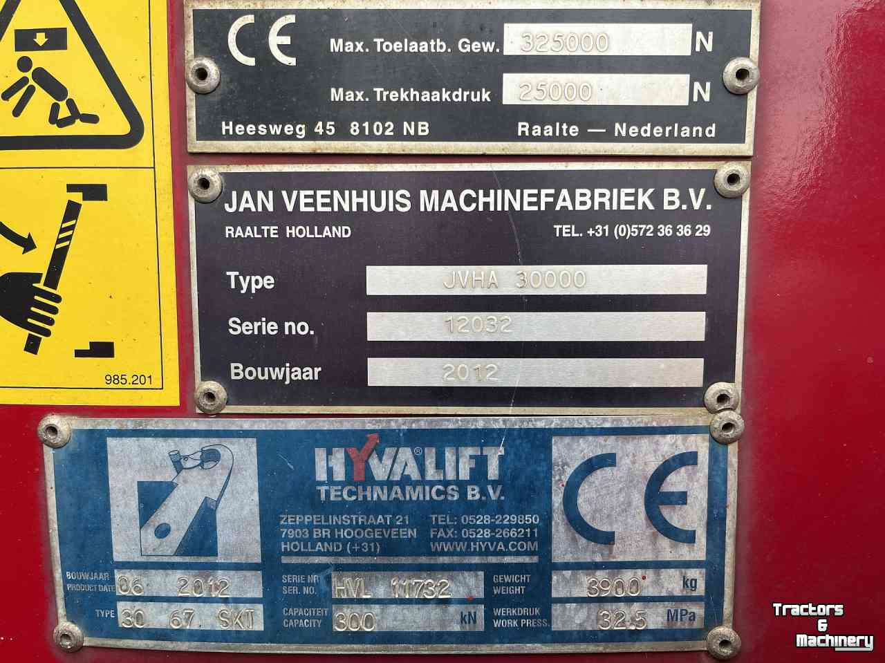 Hakenlift-Container System Veenhuis JVHA 3000