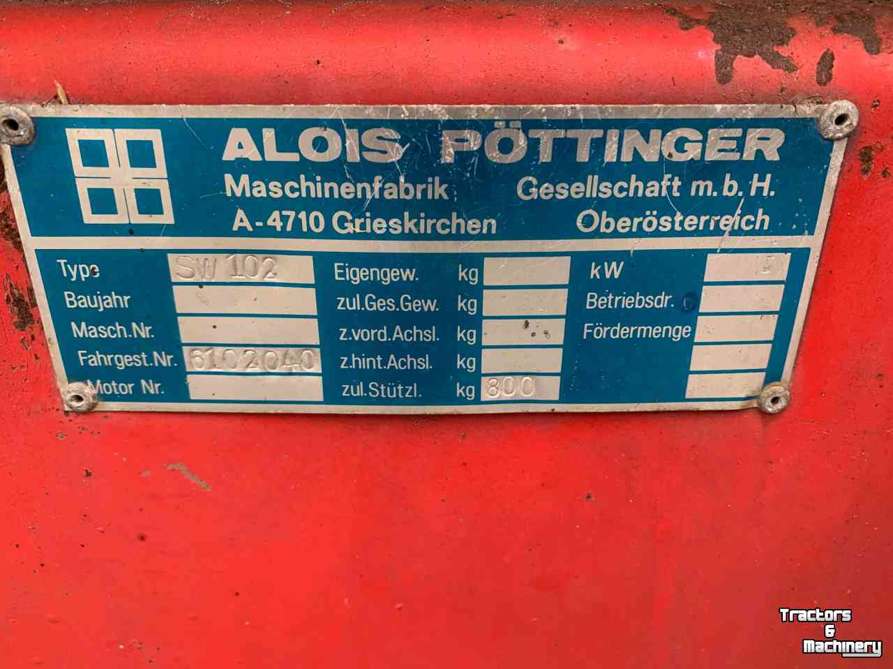 Lade- und Dosierwagen Pottinger Silo Profi  SW102