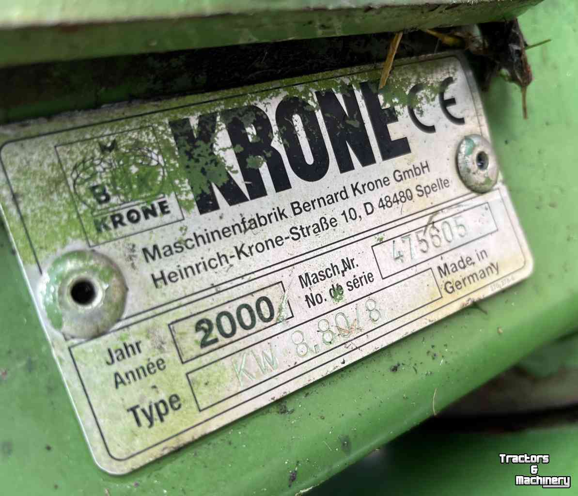Kreiselheuer Krone KW 8.80/8 Schudder Tedder  Kreiselheuer weidebouwmachines