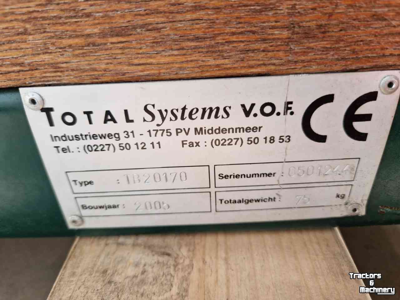Förderbänder Total Systems Total Systems Afvoerband 170x20 cm
