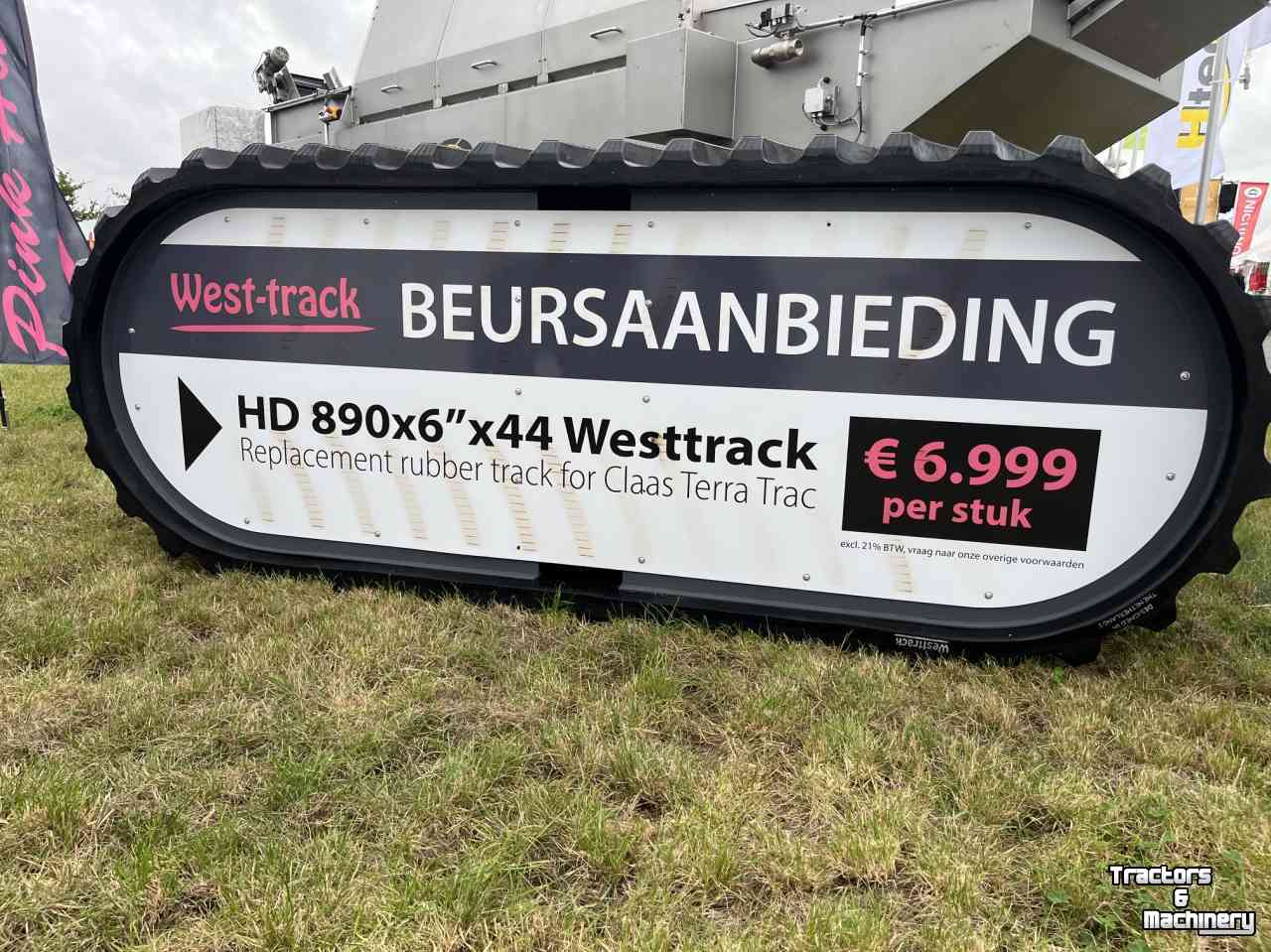 Raupen und Laufwerke West-track Claas 890x6"x44 HD rubber rups track gummiraupe 35"