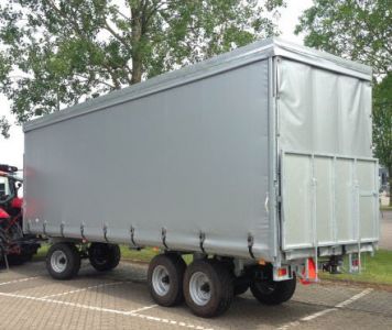 Transportwagen mit Plane Van Der Sluis Zeilenwagen / Oogstwagen