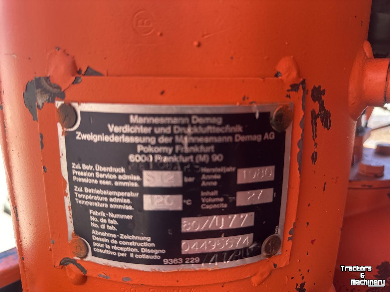 Baumgartenkompressor Mannesmann Demag Lucht compressor Mannesmann Demag
