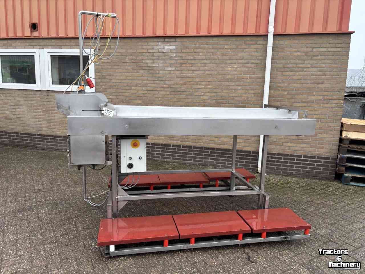 Verleseeinheit  Leesband, RVS, 3-goots