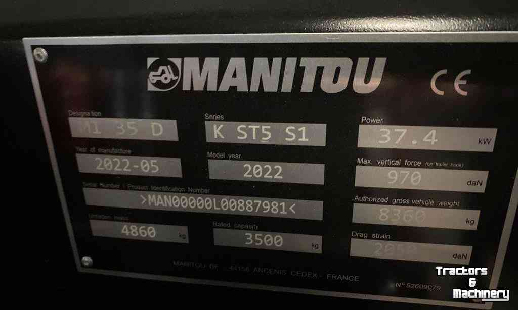 Gabelstapler Manitou MAN MI35D Heftruck
