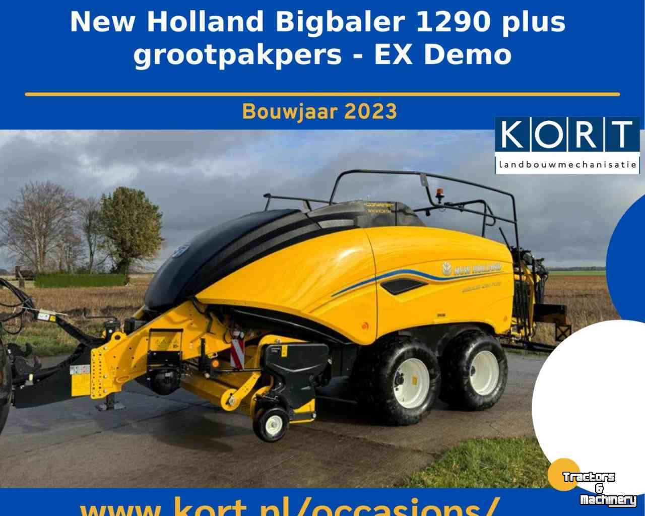 Pressen New Holland Bigbaler 1290 Plus Grootpak-Pers Demo