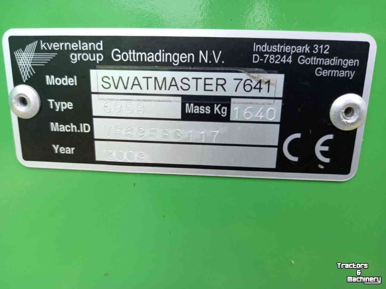Schwader Deutz-Fahr Swatmaster 7641 dubbele hark