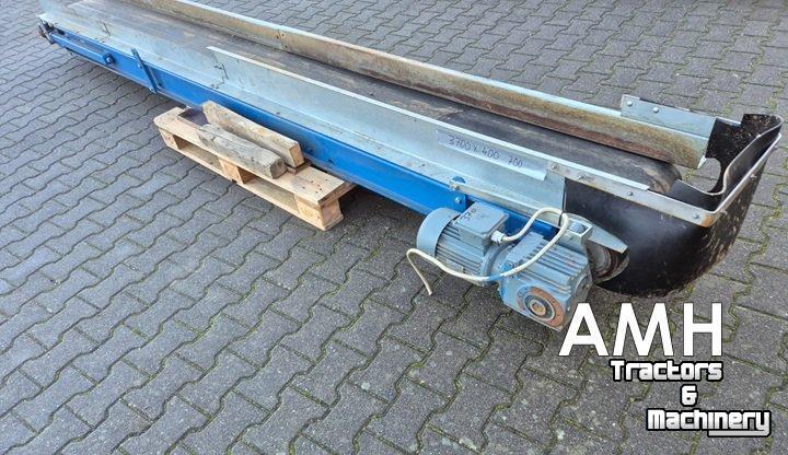 Förderband  3700X400 TRANSPORTBAND VLAKKE BAND FLAT BELT CONVEYOR BELT FLACHBAND FÖRDERBAND
