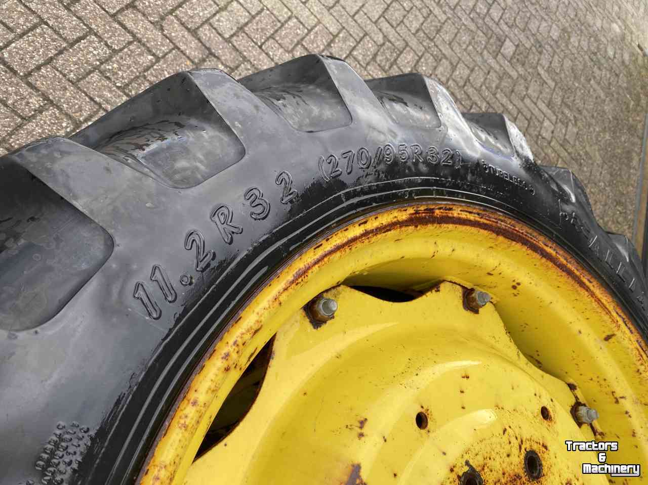 Räder, Reifen, Felgen & Distanzringe Alliance 11.2R32 en 12.4R46 op velg