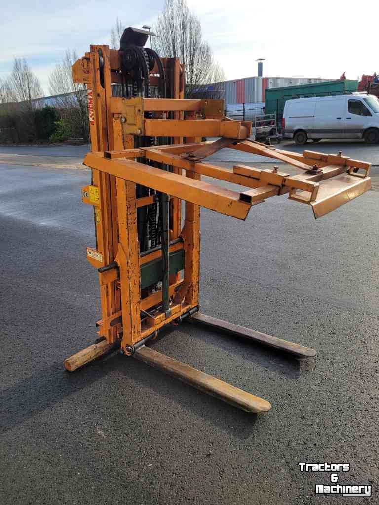Anbau Hydraulik Stapler / Mini Gabelstapler Sicma Hefmast met kistenklem