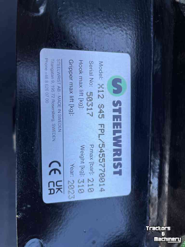 Schwenkteile Steelwrist X12 s45/s45 Draai kantel stuk