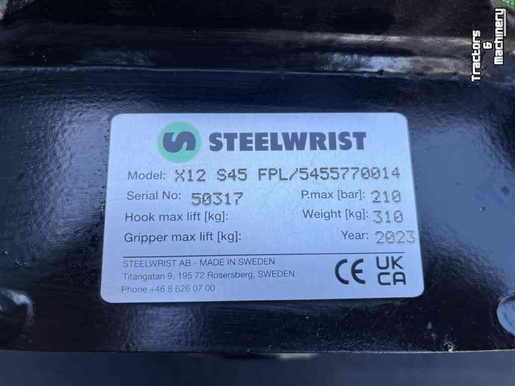 Schwenkteile Steelwrist X12 s45/s45 Draai kantel stuk