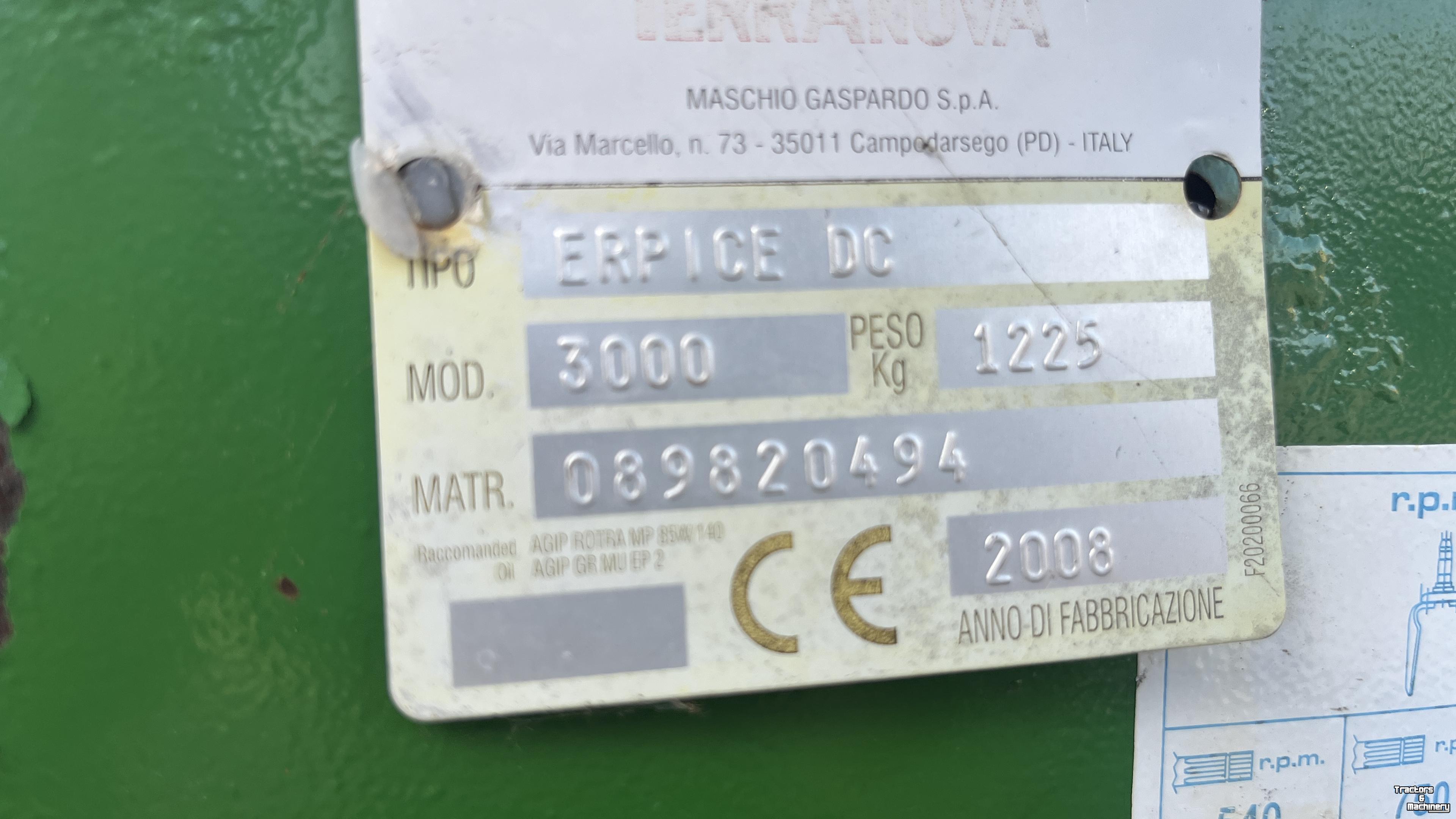 Sonstiges Bodenbearbeitungsgeräte und Zubehör TerraNova / Maschio 3 meter