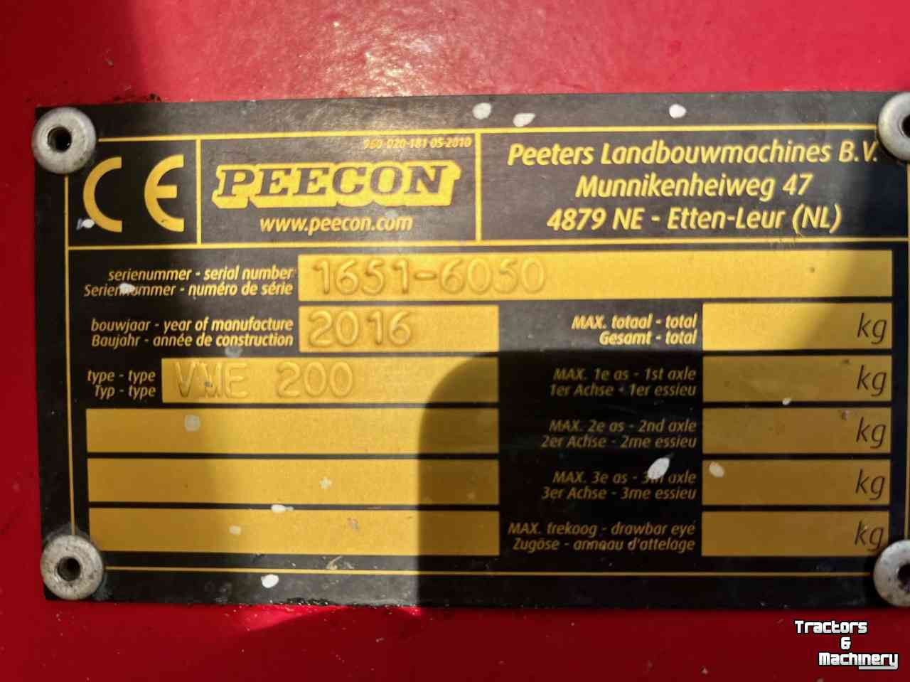 Futtermischwagen Vertikal Peecon Airmix Voermengwagen 20 m³