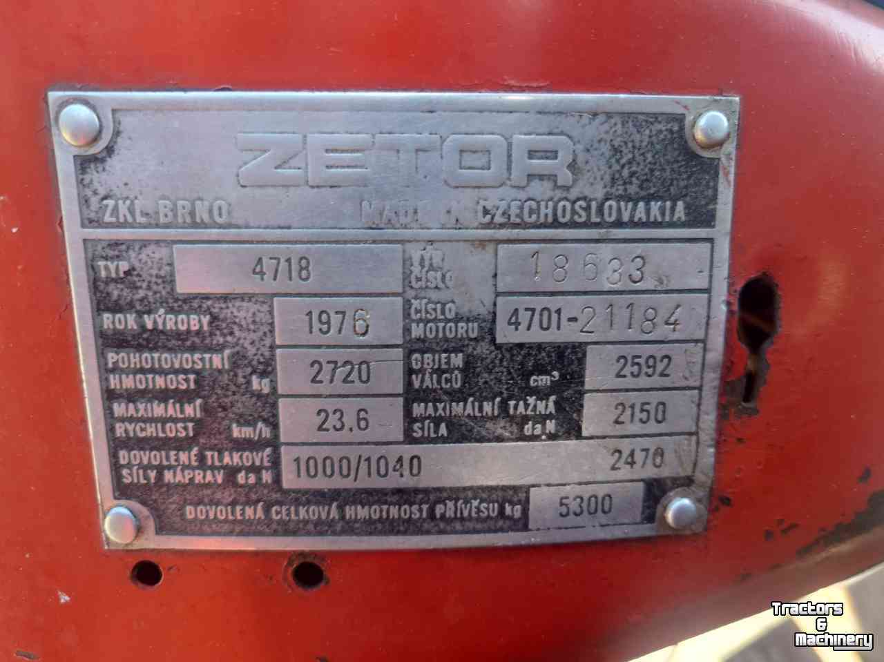 Gartentraktoren Zetor 4712 / 4718 NL Kenteken