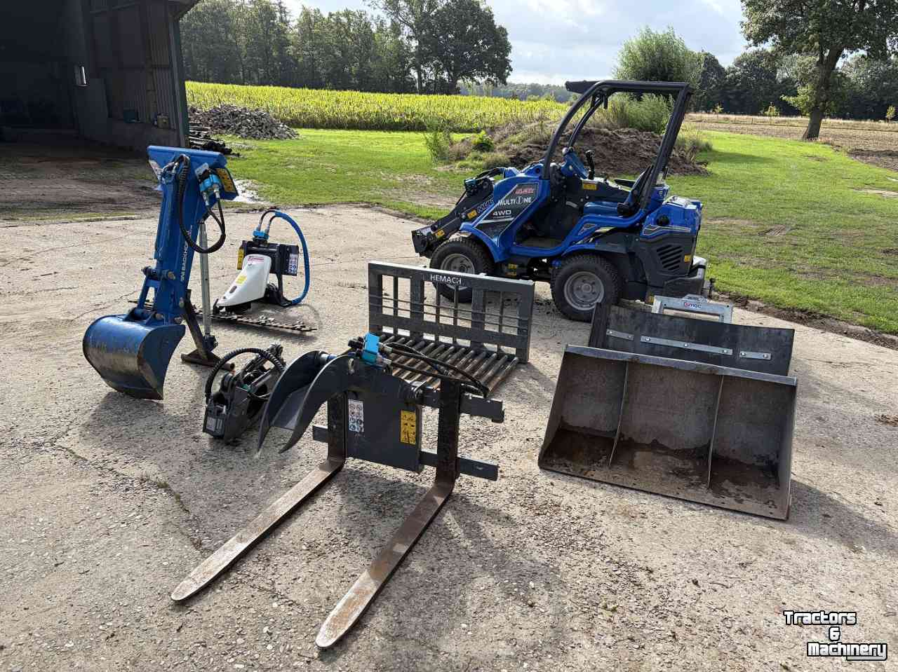 Radlader MultiOne K5.3 minishovel telelader inclusief aanboudelen!