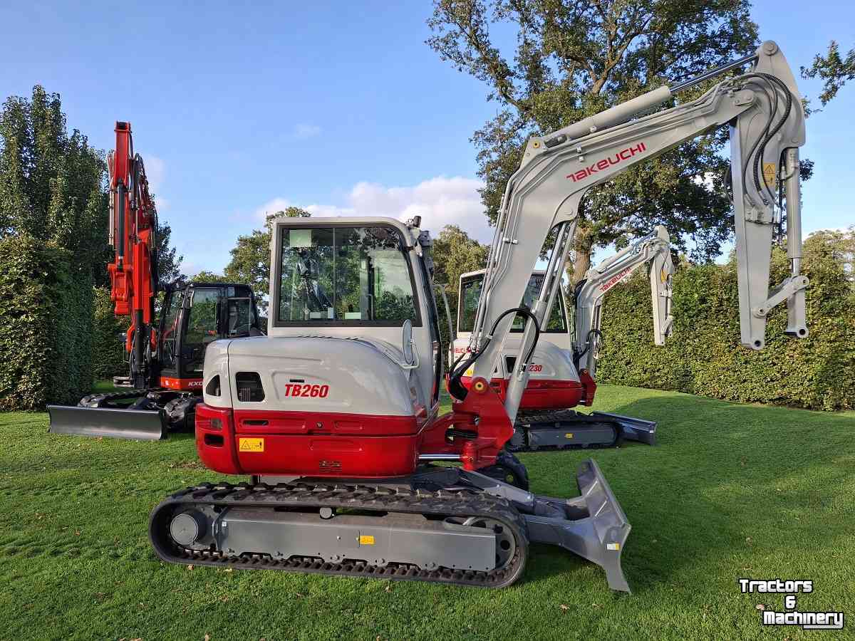 Minibagger Takeuchi TB260, midikraan, BJ2026, Nieuw!