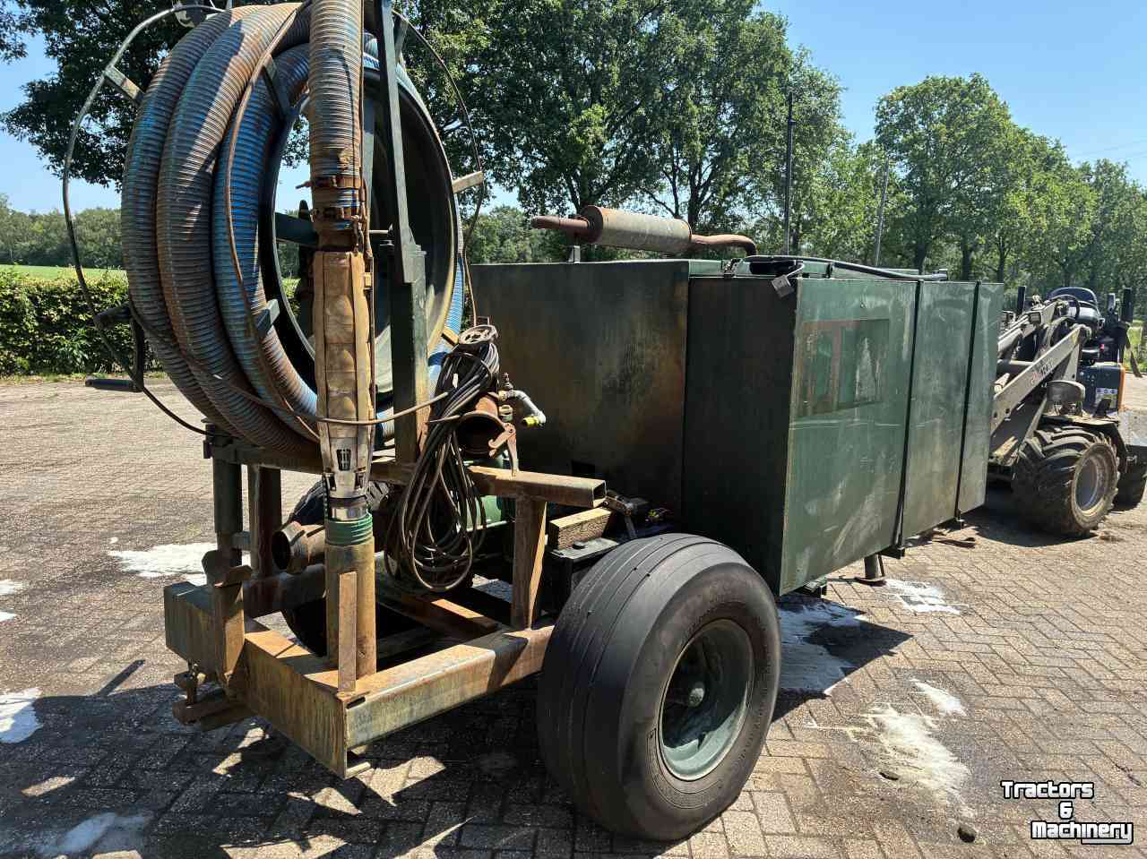 Beregnungs Schleppschlauchsystem  Zelfbouw dompelpomp met 3 waaierpomp