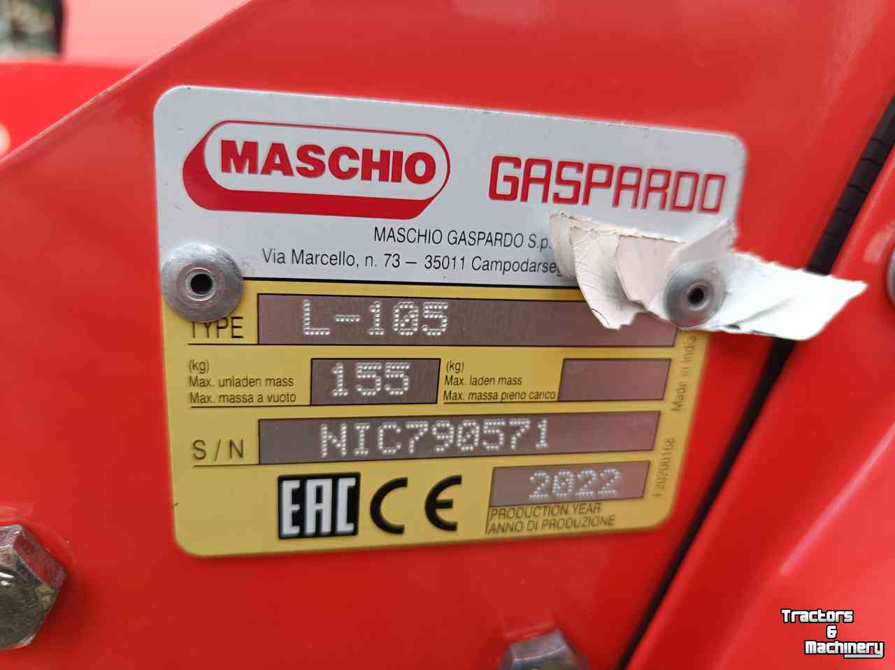 Bodenfräse Maschio L105 grondfrees