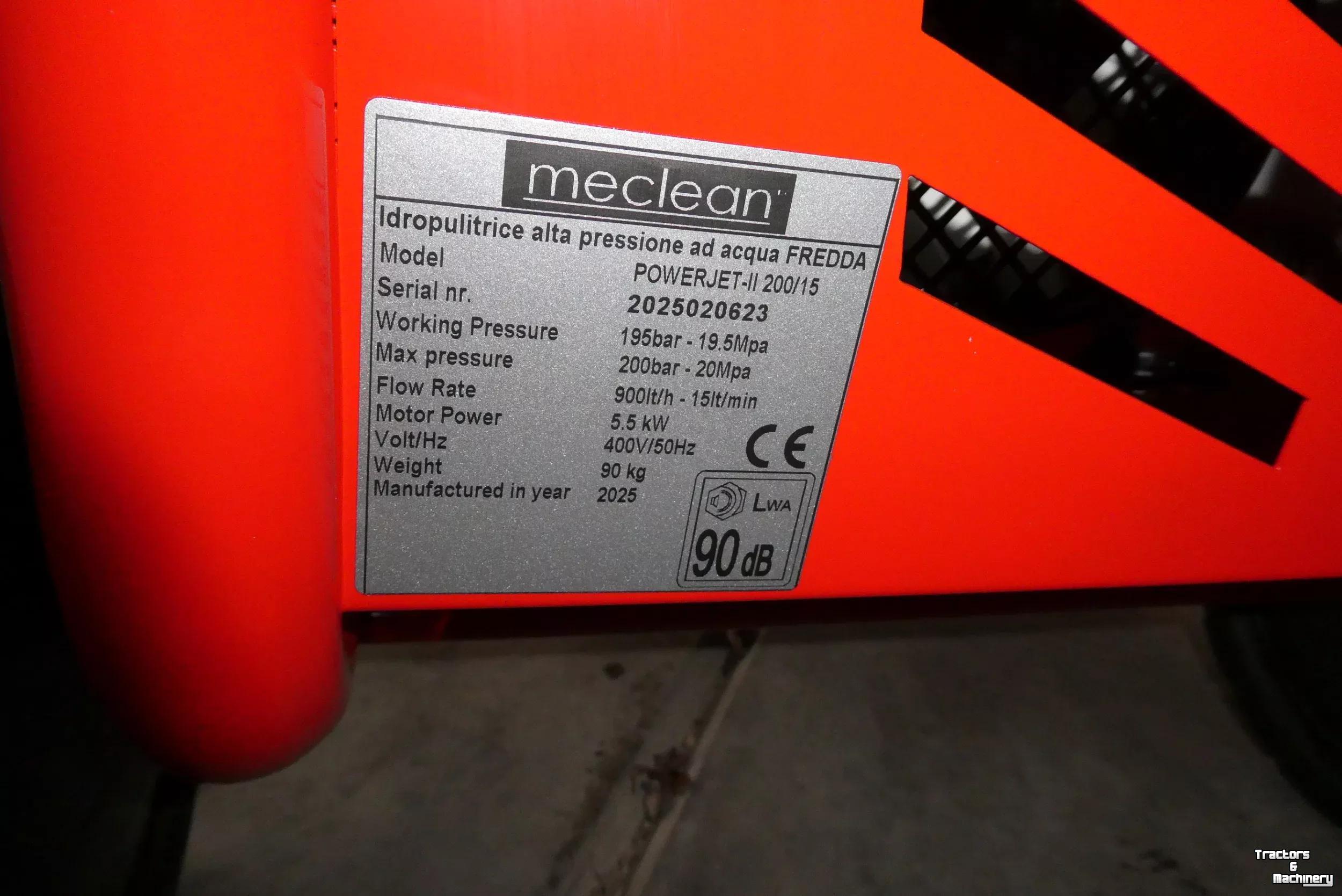 Hochdruckreiniger Kalt / Warm Meclean Powerjet-2 200/15 Hogedrukreiniger